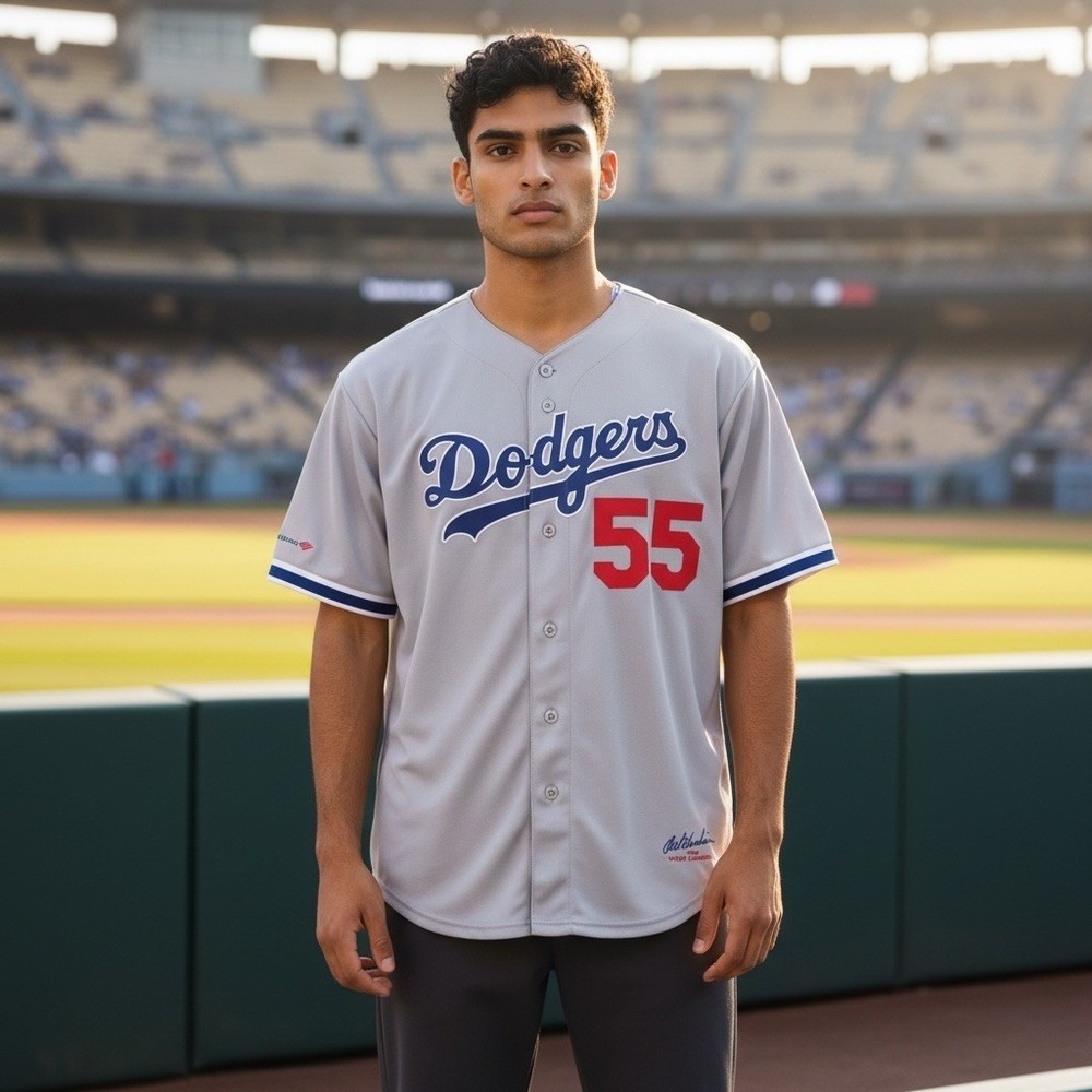 Los Angeles Dodgers Orel Hershiser # 55 Jersey Adult XL Limited Stadium Edition